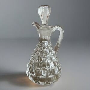 Fostoria American 5 Ounce Cruet & Stopper Clear Stem 2056